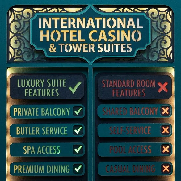 казино и гостиничные номера сравнение: International Hotel Casino & Tower Suites